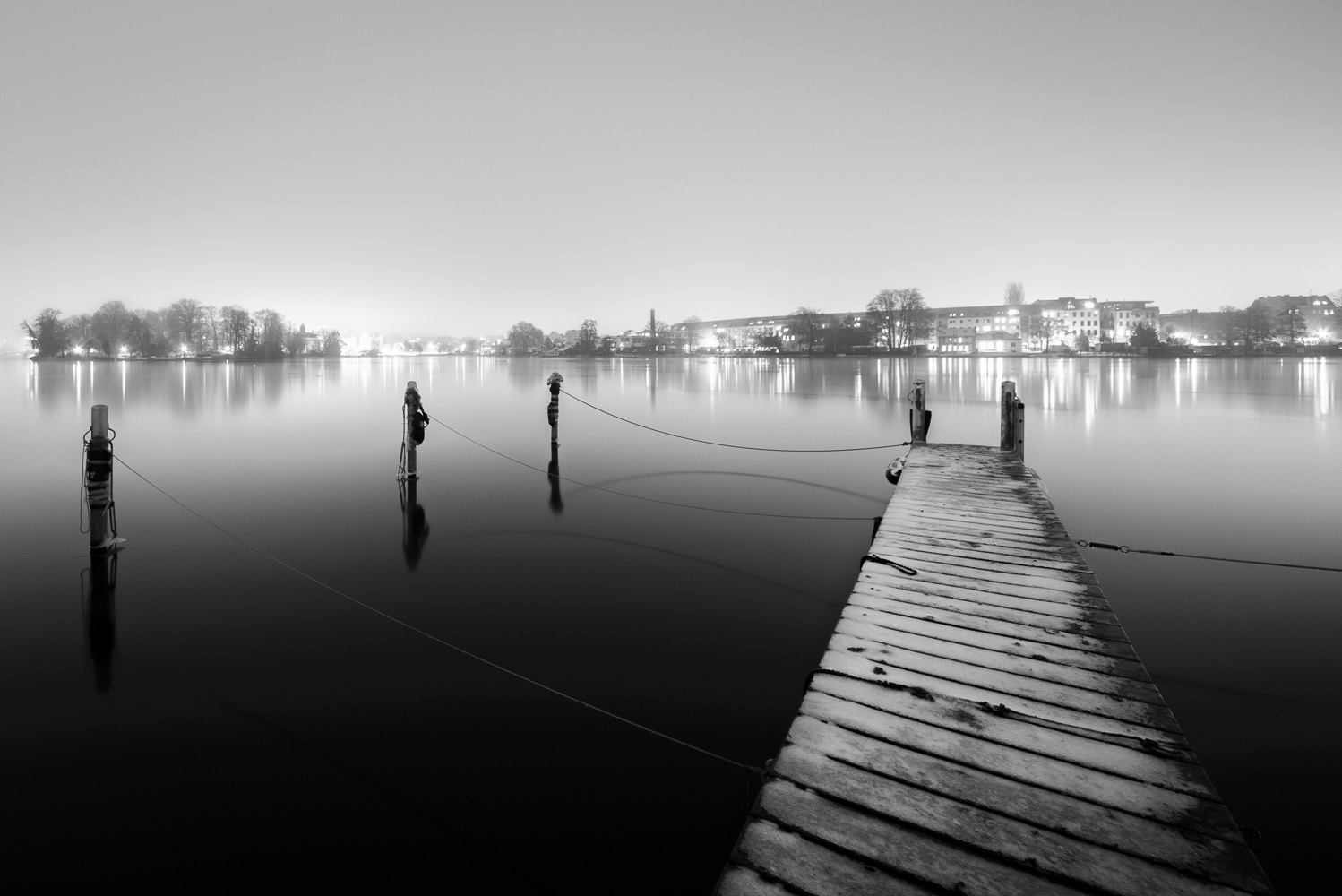 berlin, köpenick, winter, nacht