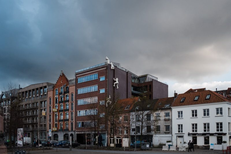 Wolkenbruch in Antwerpen